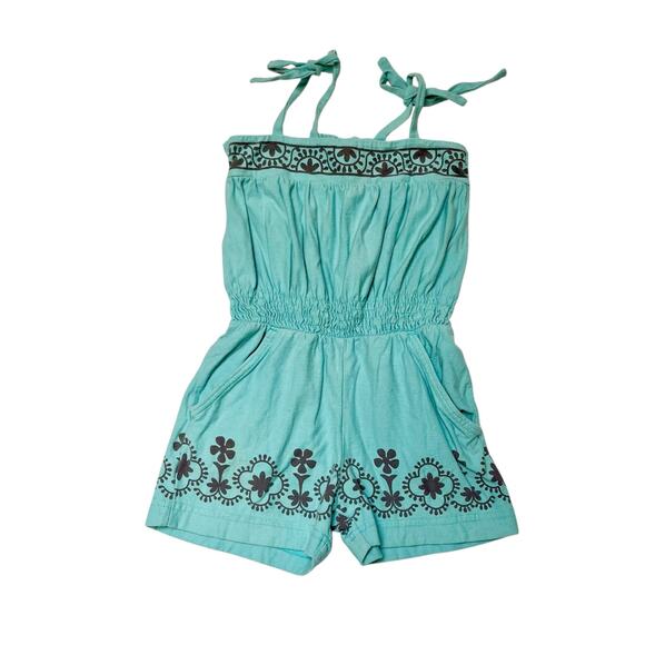 Tea Collection Smocked Romper Size 4 - Picture 1 of 5